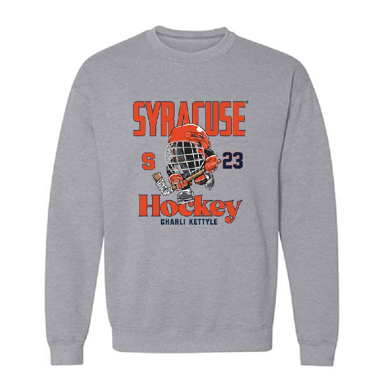 Syracuse - NCAA Women's Ice Hockey : Charli Kettyle - Fashion Shersey Crewneck Sweatshirt Hoodie with Patch Decorative Personalized