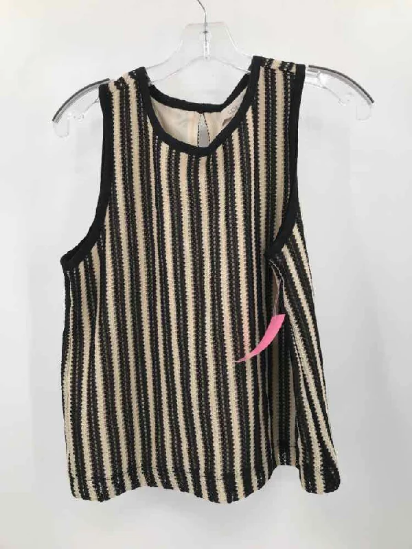 Pre-Owned Loft Black Size Small Stripe Tank Top boho tank top