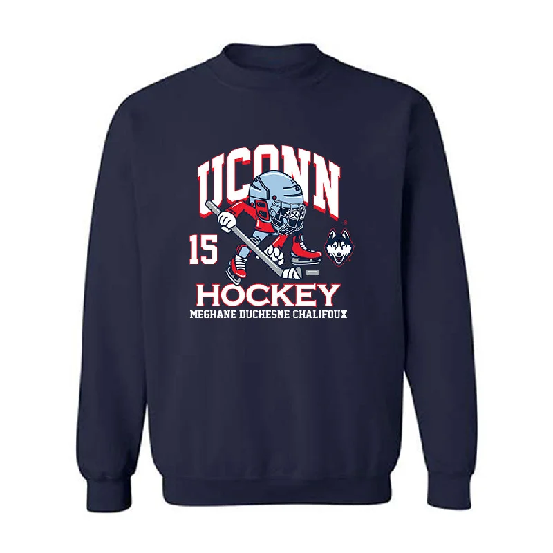 UConn - NCAA Women's Ice Hockey : Meghane Duchesne Chalifoux - Fashion Shersey Crewneck Sweatshirt Hoodie with Bell Sleeves Flared Feminine