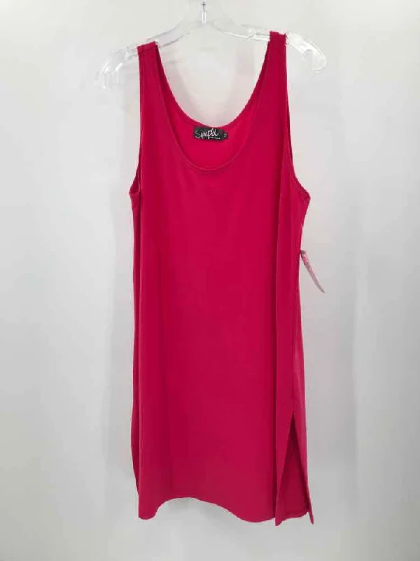 Pre-Owned Sympli Pink Size 12 Tunic Tank Top bright tank top