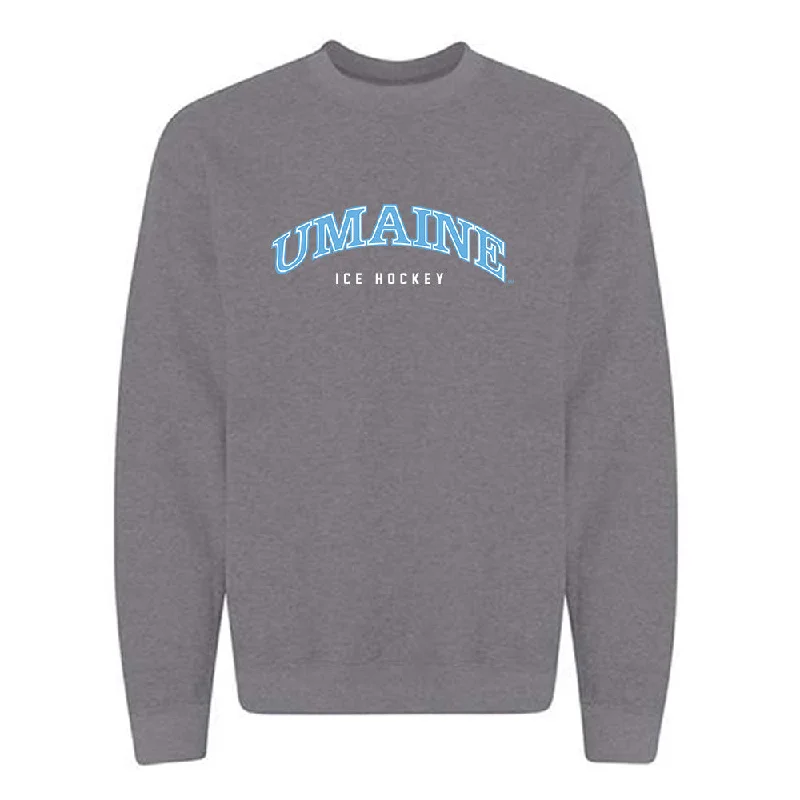 Maine - NCAA Women's Ice Hockey : Lily Fetch - Classic Fashion Shersey Crewneck Sweatshirt Hoodie with Hem Contrast Bold Stylish