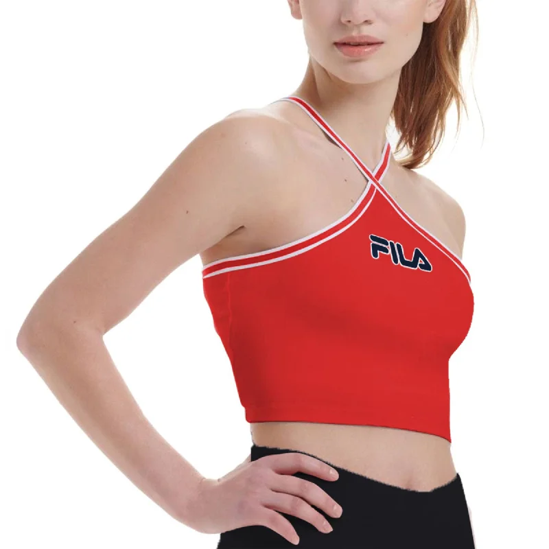 Fila Avery Women's Tank Top Red-White-Peacoat lace back tank