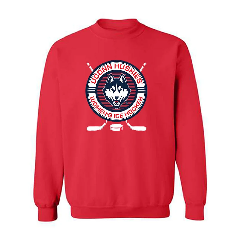 UConn - NCAA Women's Ice Hockey : Brianna Ware - Sports Shersey Crewneck Sweatshirt Hoodie with Typography Text Message