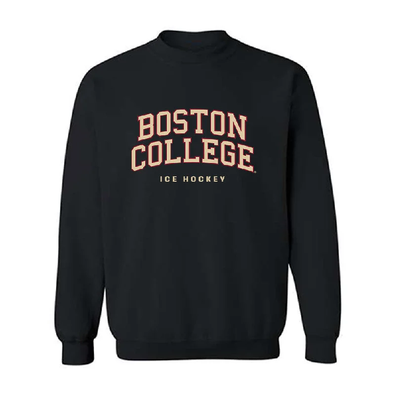 Boston College - NCAA Women's Ice Hockey : Skyler Sharfman - Classic Shersey Crewneck Sweatshirt Hoodie with Side Slits Relaxed Casual