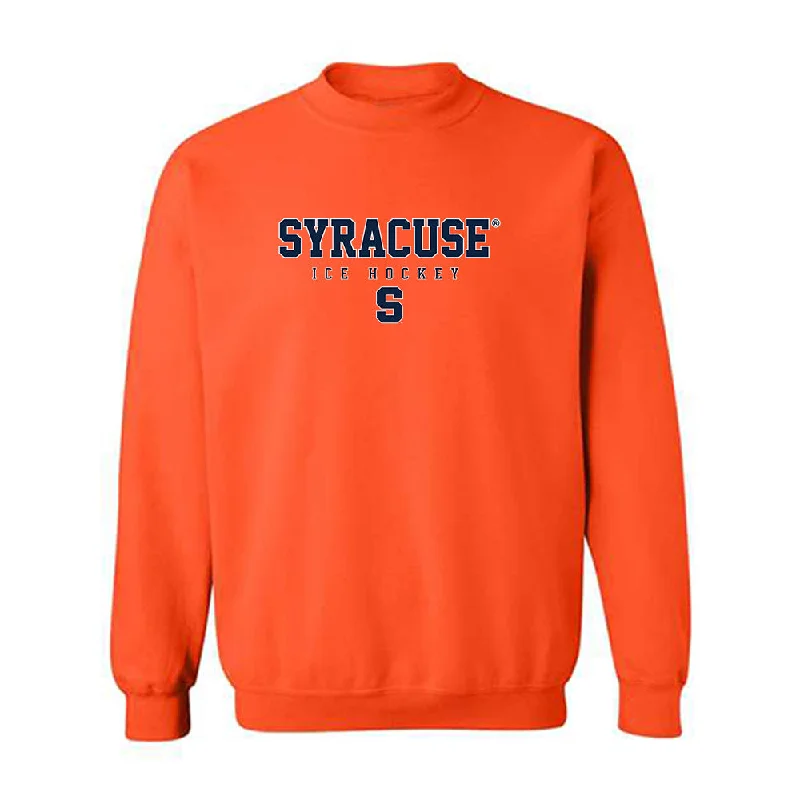 Syracuse - NCAA Women's Ice Hockey : Heidi Knoll - Classic Shersey Crewneck Sweatshirt Hoodie with Hem Contrast Bold Stylish