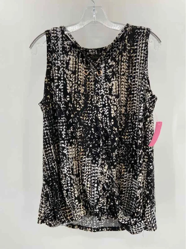 Pre-Owned Thalia & Sodi Black Size Medium Tank Top lounge tank top