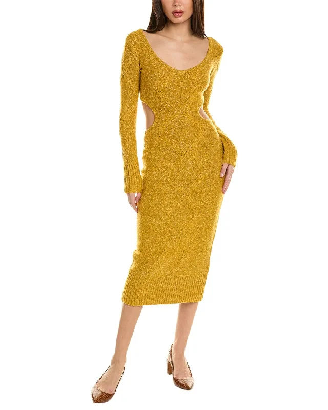 Staud Eleanor Sweaterdress Tailored Straight A-Line