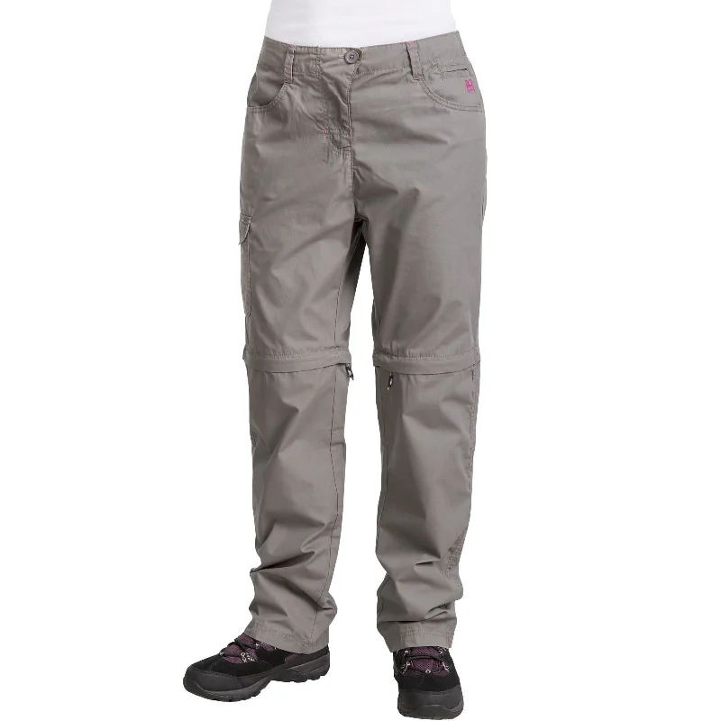 Trespass Womens Rambler Zip Off Walking Cargo Trousers Trousers Cargo pockets