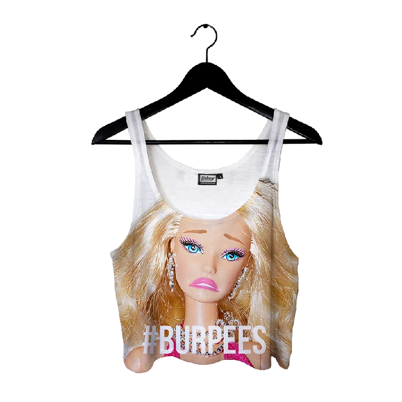 Burpees Crop Top Iron Safe Non-Iron Wrinkle Free