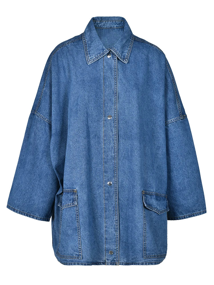 Denim Dropped Shoulder Full Sleeves Blue Cotton Shirt Jacket Rayon Jacket Velvet Jacket Corduroy Jacket