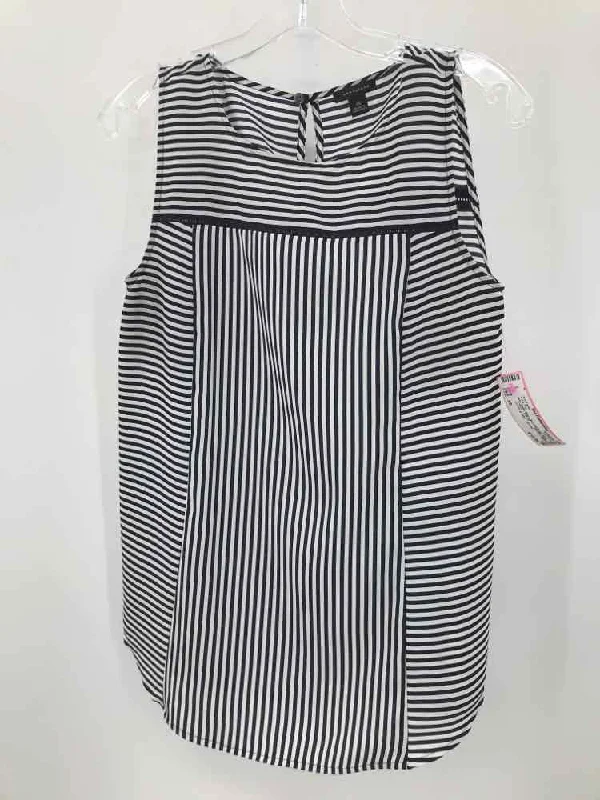 Pre-Owned Ann Taylor Black Size XS Stripe Tank Top halter tank top