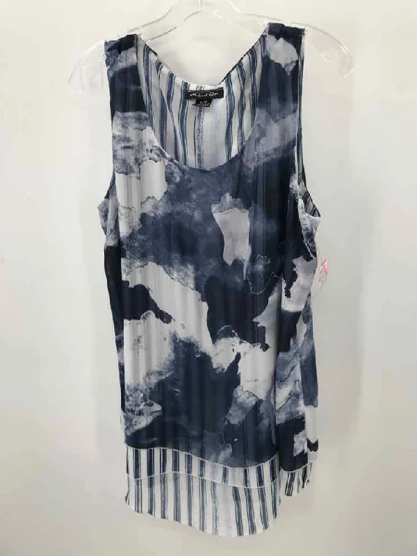 Pre-Owned Michael Tyler Blue Size Large Tunic Tank Top flowy tank top