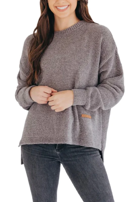 Final Sale✨ Gray Crew Chenille Sweater Simply Southern Wool Sweater Cotton Sweater Cashmere Sweater