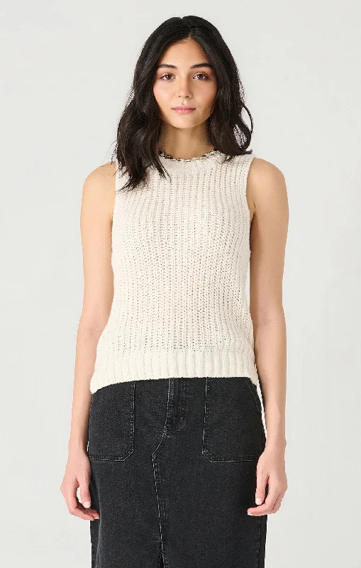 Top - Dex Short Sleeve Crochet Sweater Graphic Sweater Embroidered Appliqued