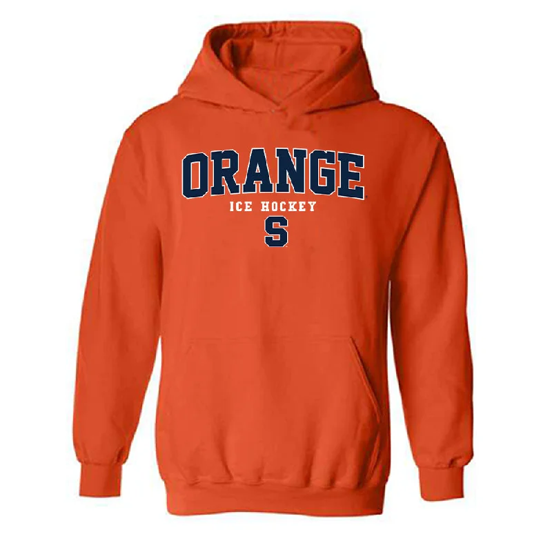 Syracuse - NCAA Women's Ice Hockey : Laura Leitner - Classic Shersey Hooded Sweatshirt Hoodie with Drop Shoulder Relaxed Streetwear