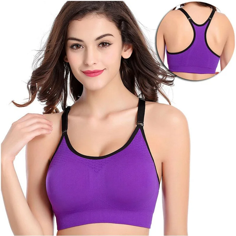 High Impact Mesh Wireless Padded Tank cotton tank top