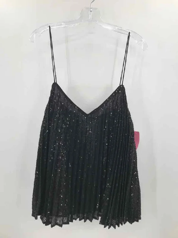 Pre-Owned Banana Republic Black Size Large Sequin Tank Top long tank top