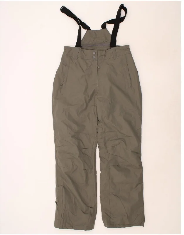 MOUNTAIN WAREHOUSE Womens Dungarees Ski Trousers UK 12 Medium Grey Trousers Timeless Classic