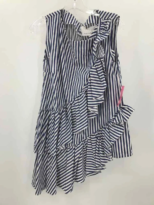 Pre-Owned Milla Milla Blue Size 6 Stripe Tank Top lace back tank