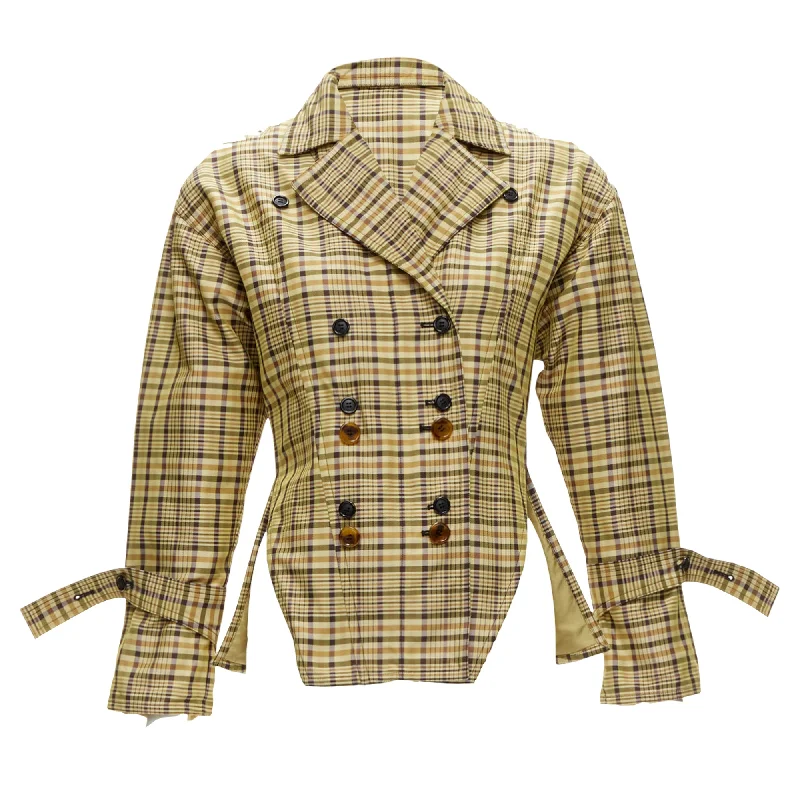 Celine Phoebe Philo checked cinched waist jacket Jacket Blazer Coat