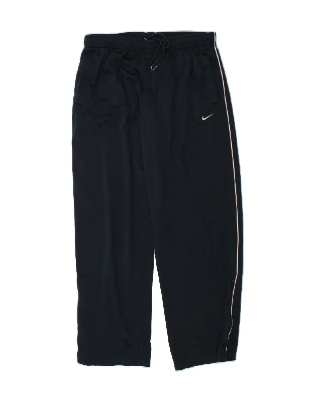 NIKE Womens Tracksuit Trousers UK 10 Small  Navy Blue Polyester Trousers Modern Contemporary