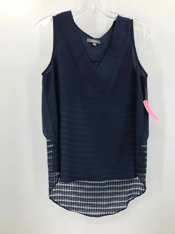 Pre-Owned Neiman Marcus Navy Size Small Tank Top cold shoulder tank