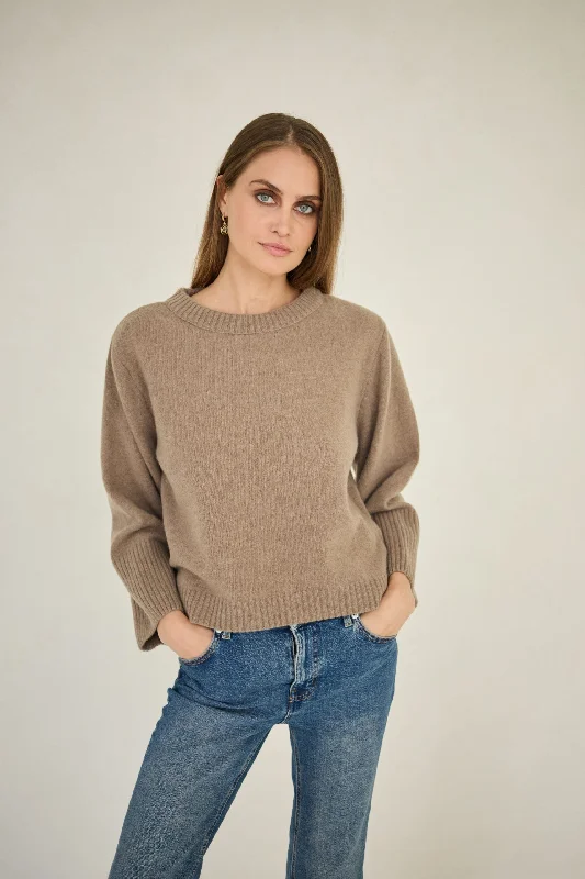 Cashmere Sweater Verona Taupe Wool Fabric Cashmere Fabric Tweed Fabric