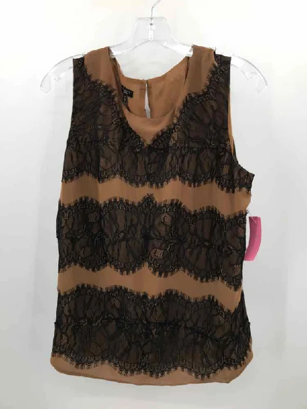 Pre-Owned Talbots Brown Size 14 Lace Tank Top glitter tank top