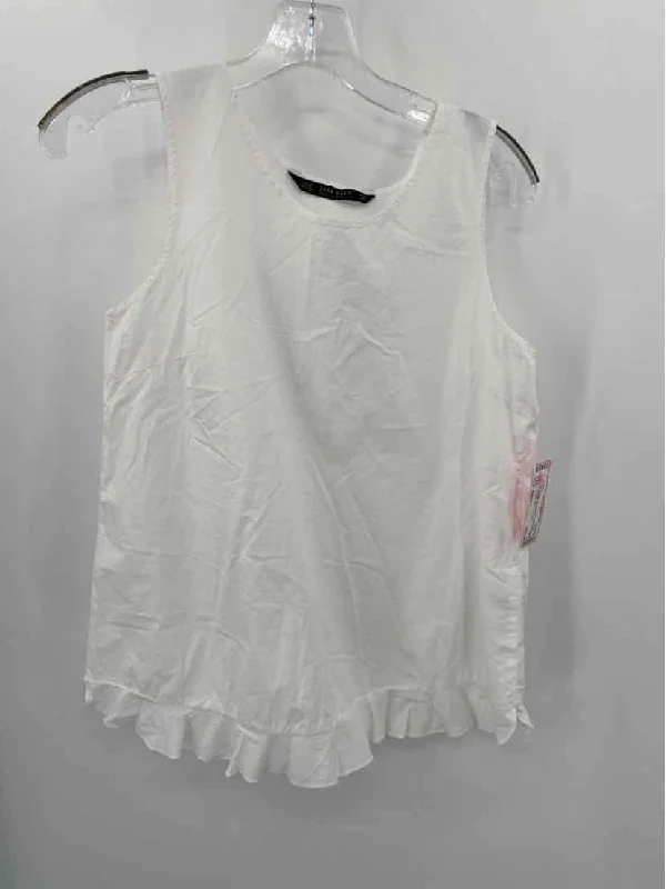 Pre-Owned Zara White Size Medium Tank Top modal blend tank