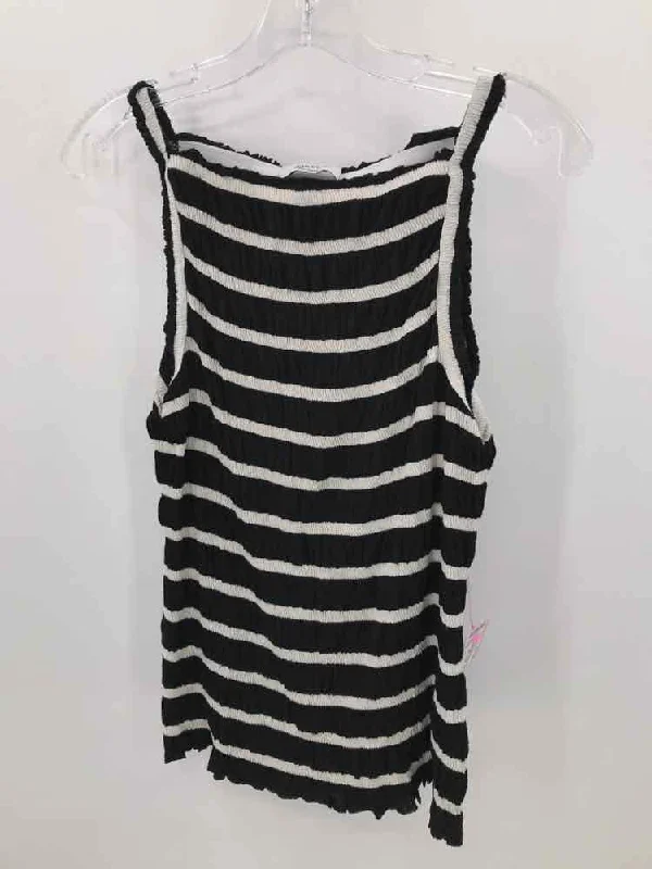 Pre-Owned Bailey 44 Black Size Small Stripe Tank Top essential tank top