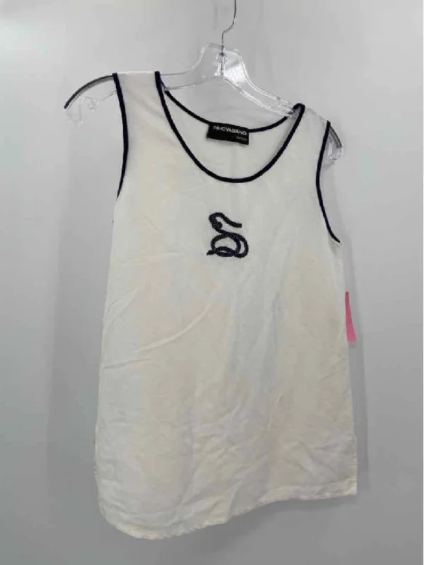 Pre-Owned Dino Valiano White Size 36 Tank Top strapless tank top