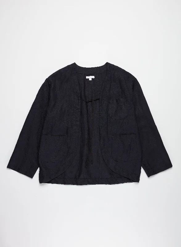 Engineered Garments Cutaway Jacket - Navy Linen Twill Oversized Jacket Tailored Jacket Straight Jacket