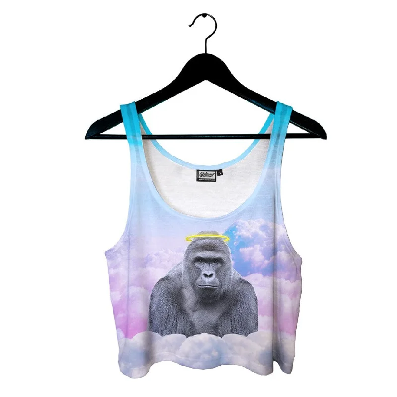 Harambe Halo Crop Top Elegant Classic Vintage