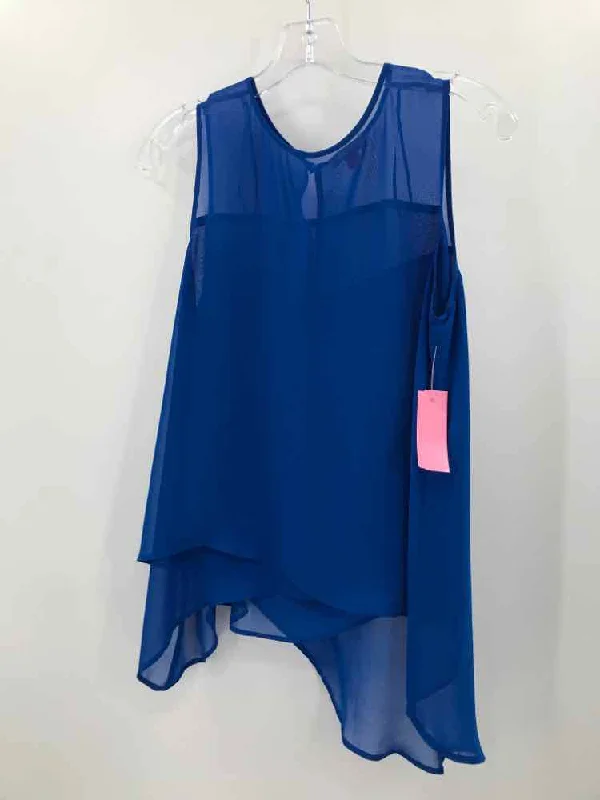 Pre-Owned Vince Camuto Blue Size Small Tank Top flexible tank top