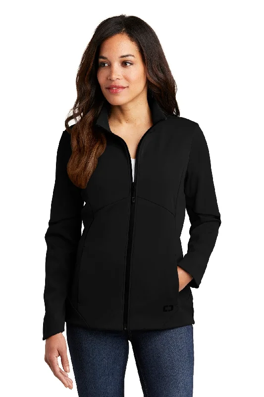 OGIO Ladies Exaction Soft Shell Jacket Cardigan Sweater Pullover