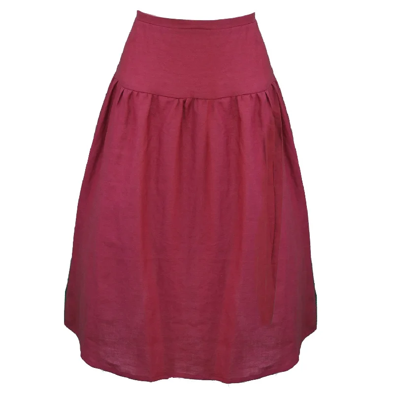 Beth Skirt / Scarlet Linen chiffon skirt delicate