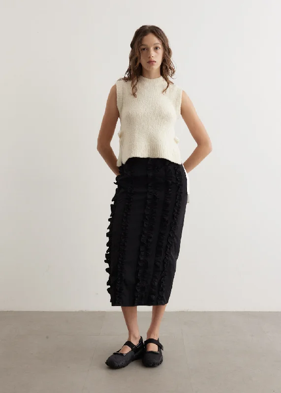 Ocean Skirt velvet skirt luxurious