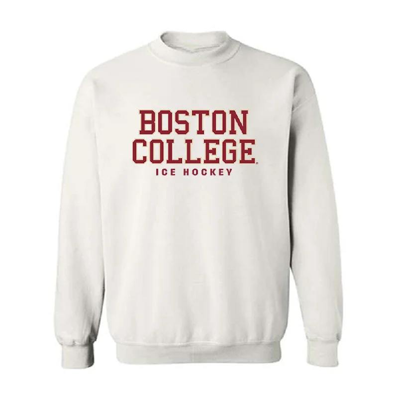 Boston College - NCAA Women's Ice Hockey : Molly Jordan - Classic Shersey Crewneck Sweatshirt Hoodie with Half-Zip Sporty Casual