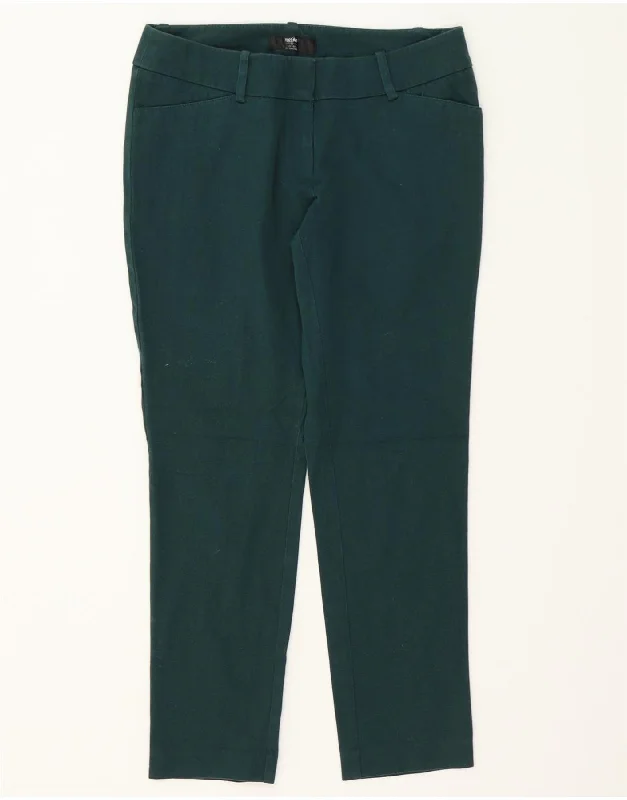 MOSSIMO Womens Stretch Slim Casual Trousers US 6 Medium W32 L26 Green Trousers Silk Elegant