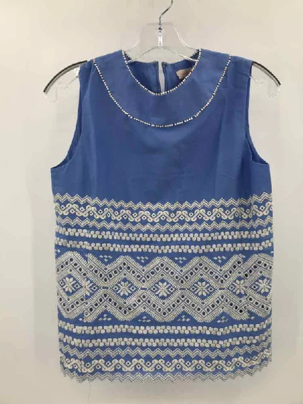 Pre-Owned Tory Burch Blue Size 4 Tank Top layering tank top