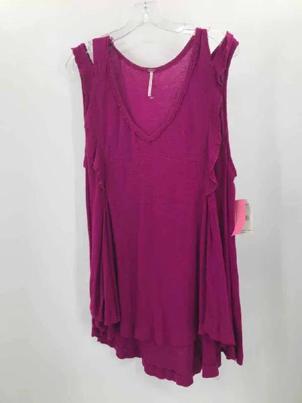 Pre-Owned Free People Pink Size Large Tank Top fashionable tank top