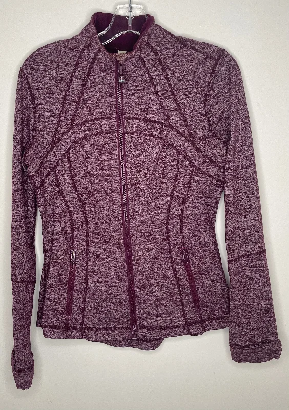 Lululemon Zip Sweater size M/8 Satin Blend Silk Blend Wool Blend