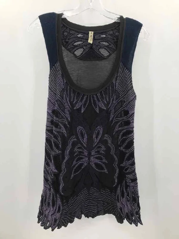 Pre-Owned Free People Grey Size XS Tank Top tie dye tank