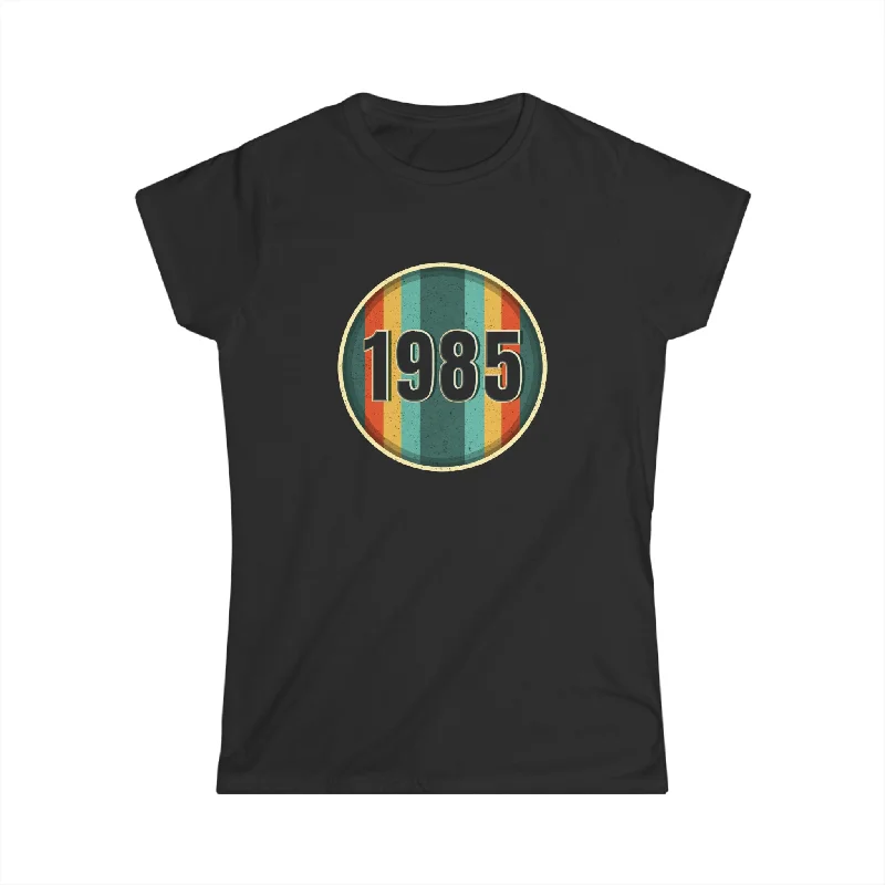 Vintage 1985 Birthday Shirts for Women Funny 1985 Birthday Womens Shirts Elegant Classic Vintage