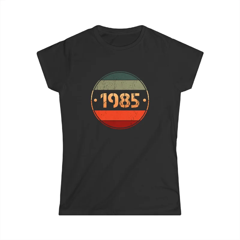 Vintage 1985 Limited Edition 1985 Birthday Shirts for Women Womens Shirt Anti-Pilling Machine Wash Handmade